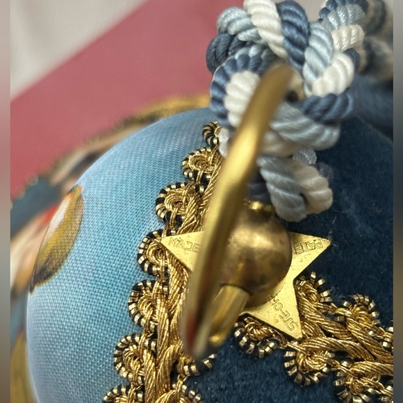 REUGE Musical Christmas Bell Ornament Christmas Tree Blue Original Box - Picture 7 of 7